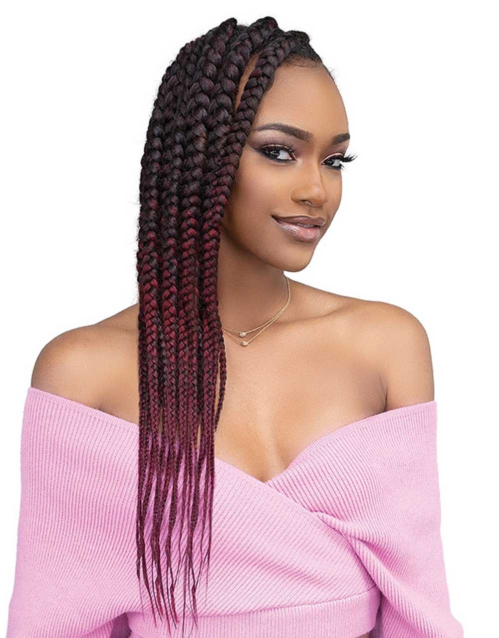 Janet Collection Pre-Sectioned Pre-Stretched 3X EZ SPLIT Braiding Hair 60" - Elevate Styles