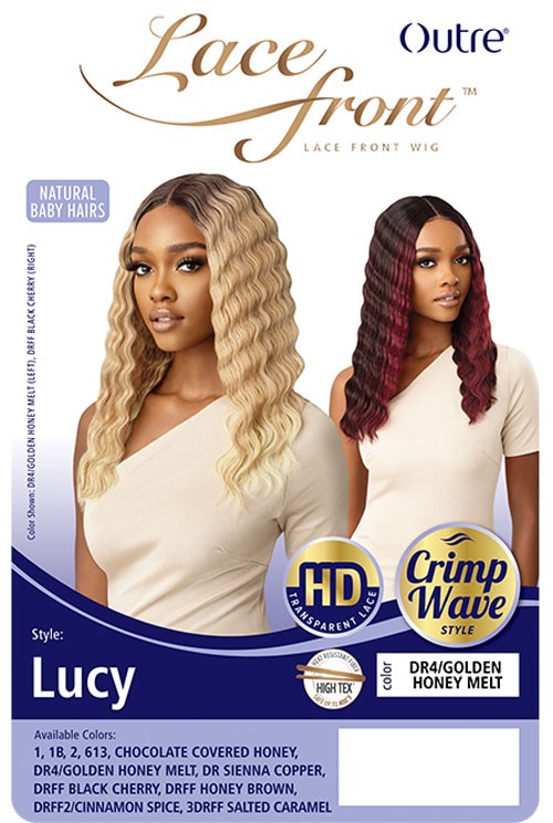 Outre Synthetic Crimp Wave HD Transparent Lace Front Wig Lucy - Elevate Styles