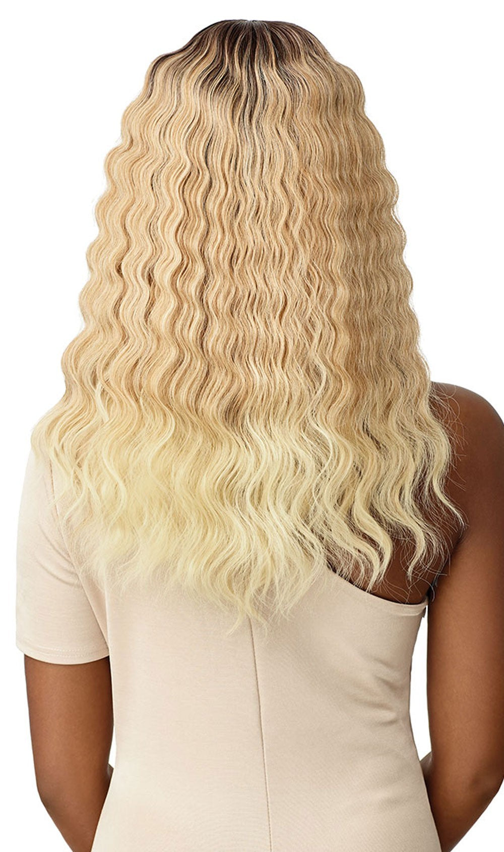 Outre Synthetic Crimp Wave HD Transparent Lace Front Wig Lucy - Elevate Styles