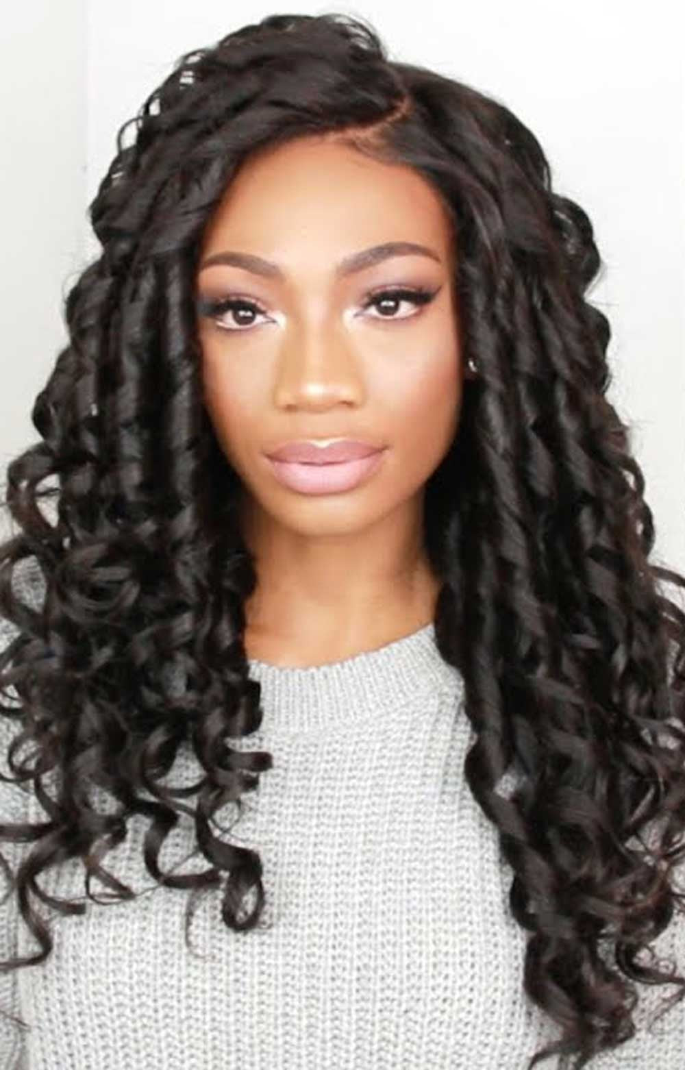 Outre Synthetic Curly HD Transparent Lace Front Wig Angelique - Elevate Styles