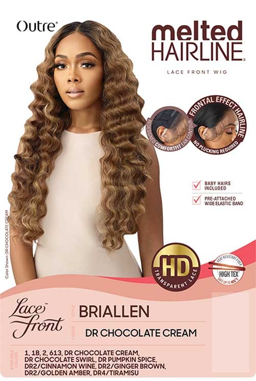 Outre Melted Hairline Collection - HD Swiss Layered Wavy Yaki Lace Front Wig Briallen - Elevate Styles