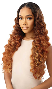 Thumbnail for Outre Melted Hairline Collection - HD Swiss Layered Wavy Yaki Lace Front Wig Briallen - Elevate Styles