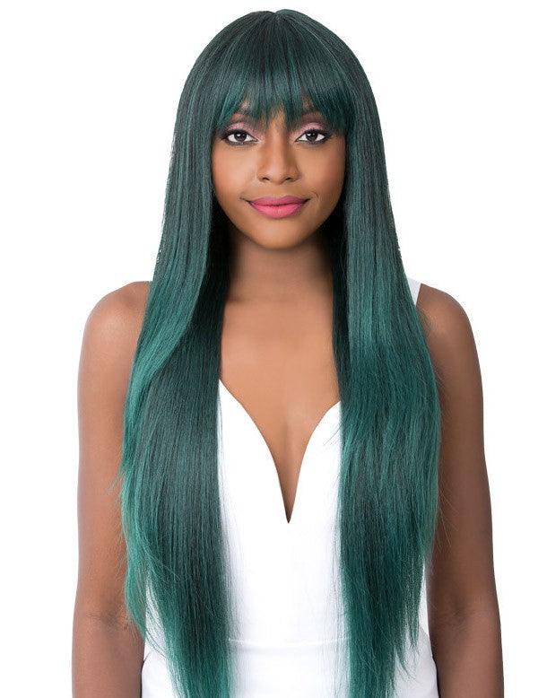 Its A Wig China Bang Long Yaki Wig Casio - Elevate Styles