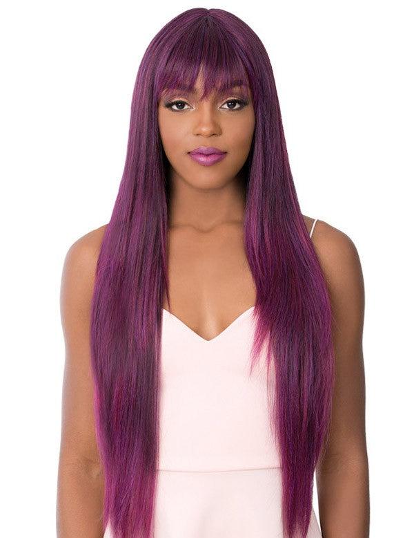 Its A Wig China Bang Long Yaki Wig Casio - Elevate Styles