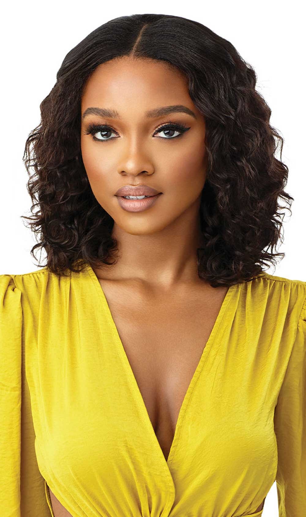 My Tresses Gold Label 9A Unprocessed Human Hair U-Part Leave Out Wig Aruban Wave 12" - Elevate Styles