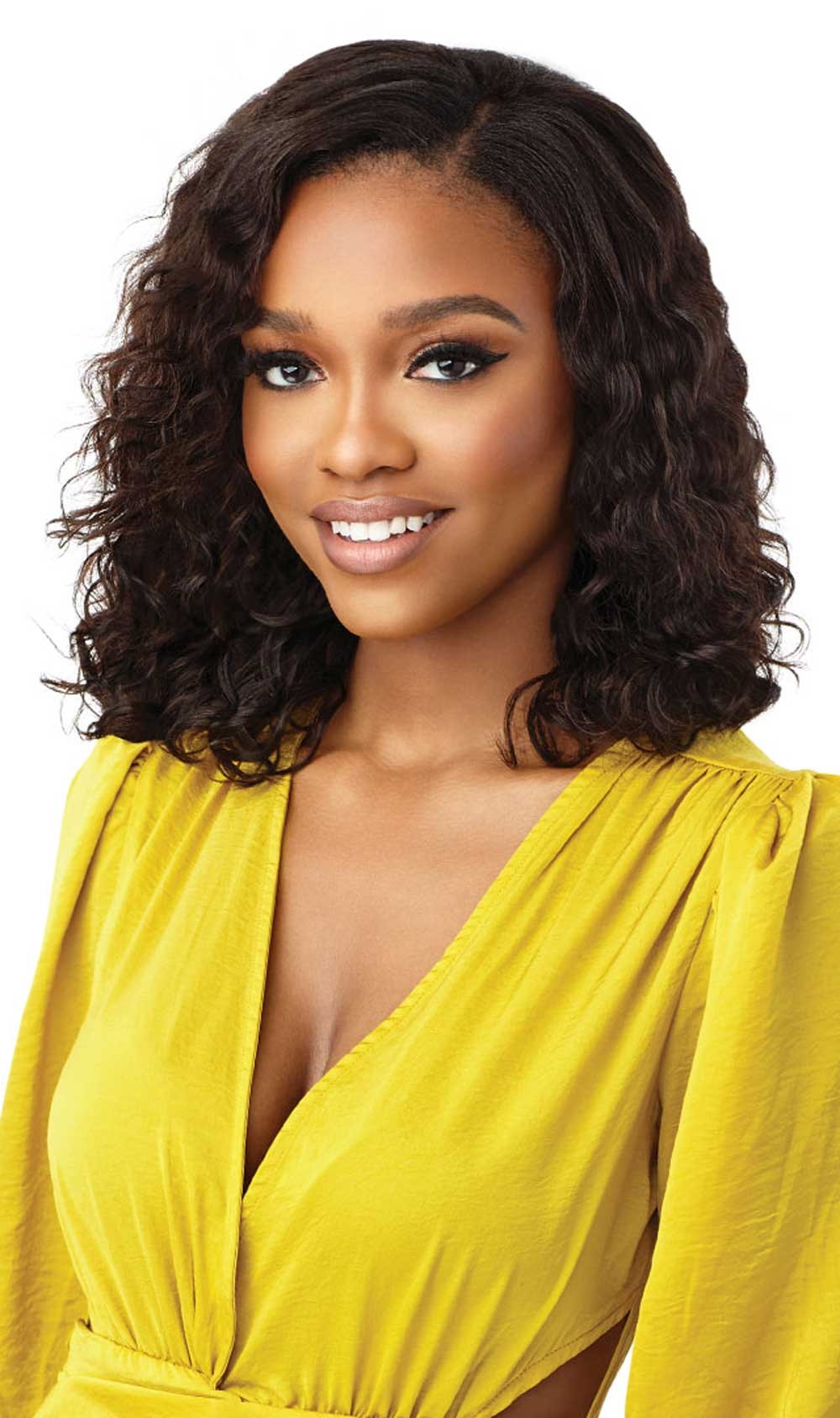 My Tresses Gold Label 9A Unprocessed Human Hair U-Part Leave Out Wig Aruban Wave 12" - Elevate Styles