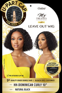 Thumbnail for My Tresses Gold Label 9A Unprocessed Human Hair U-Part Leave Out Wig Dominican Curly 10