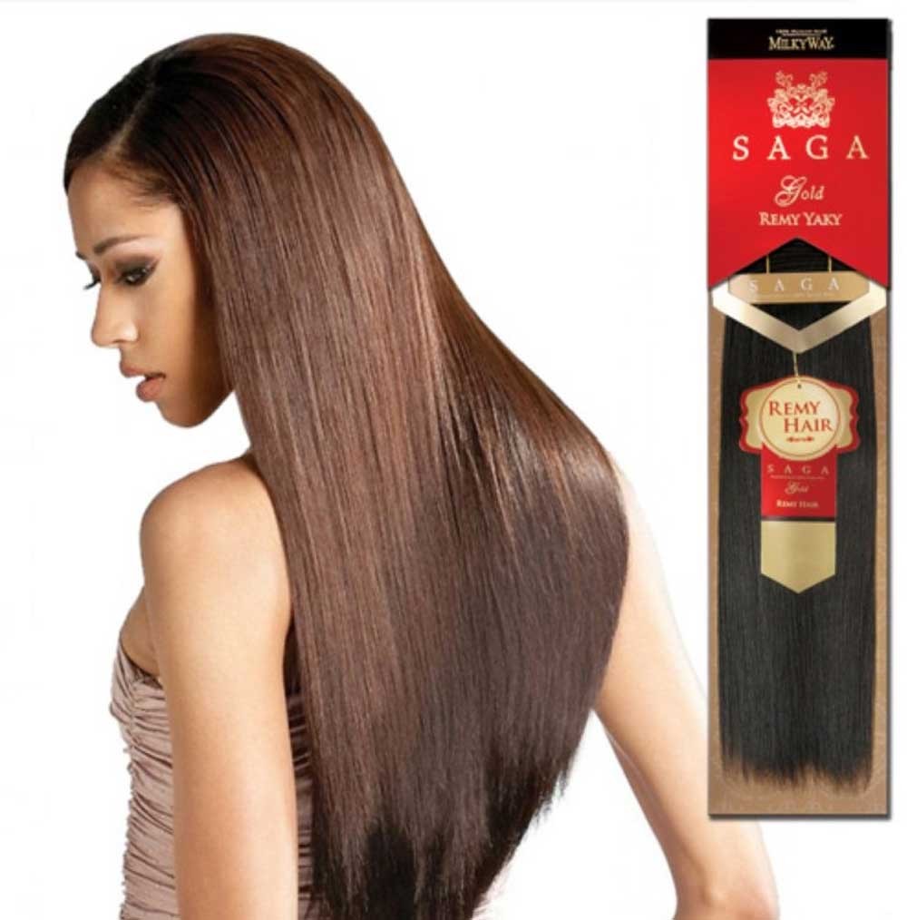 Shake N Go Milkyway Saga Gold Remy Yaki Weaving Hair 10" - Elevate Styles