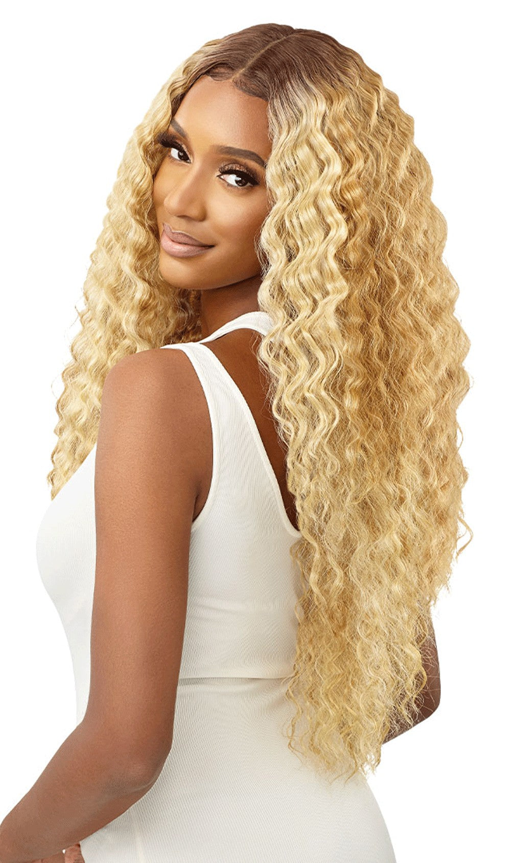 Outre Synthetic Lace Front Wig - Sleeklay Part Donatella - Elevate Styles