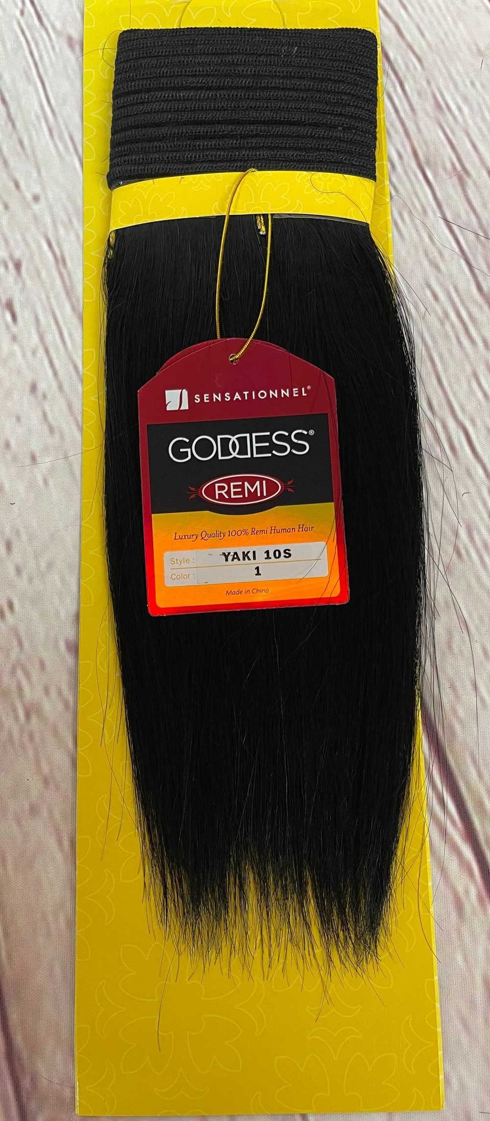 Sensationnel Goddess Gold 100% Remi Human Hair Yaki Weaving 10S" - Elevate Styles