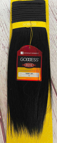 Thumbnail for Sensationnel Goddess Gold 100% Remi Human Hair Yaki Weaving 10