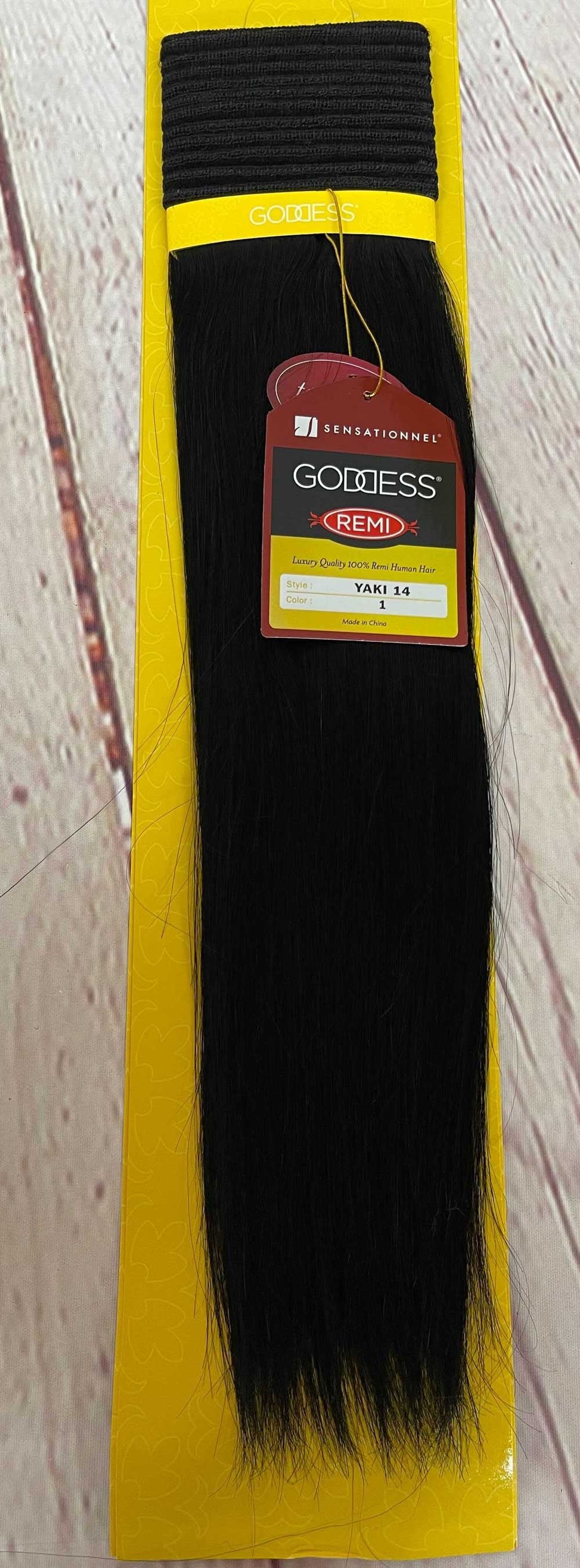 Sensationnel Goddess Gold 100% Remi Human Hair Yaki Weaving 14" - Elevate Styles