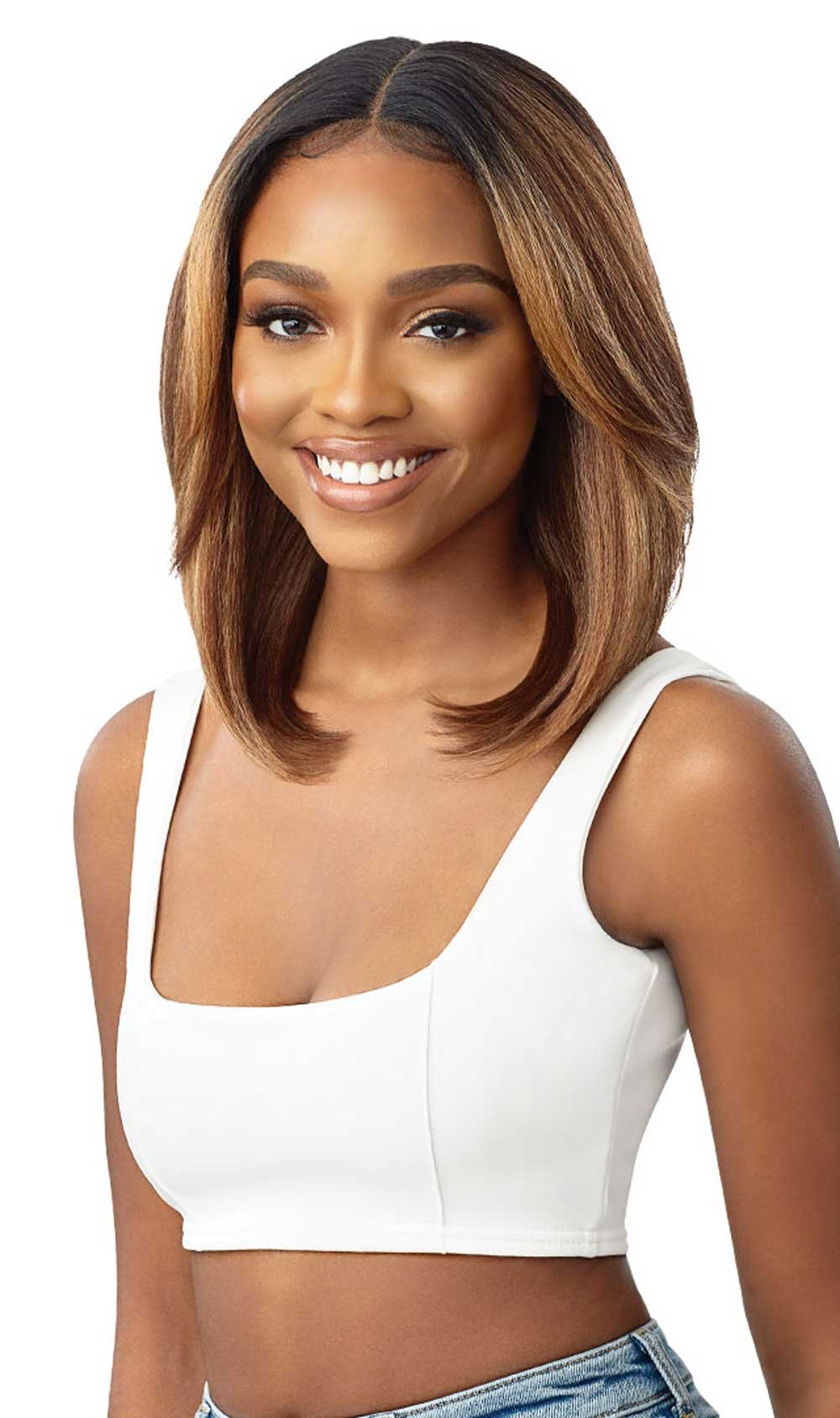 Outre Synthetic Pre-Plucked HD Transparent Lace Front Wig Every 15 - Elevate Styles