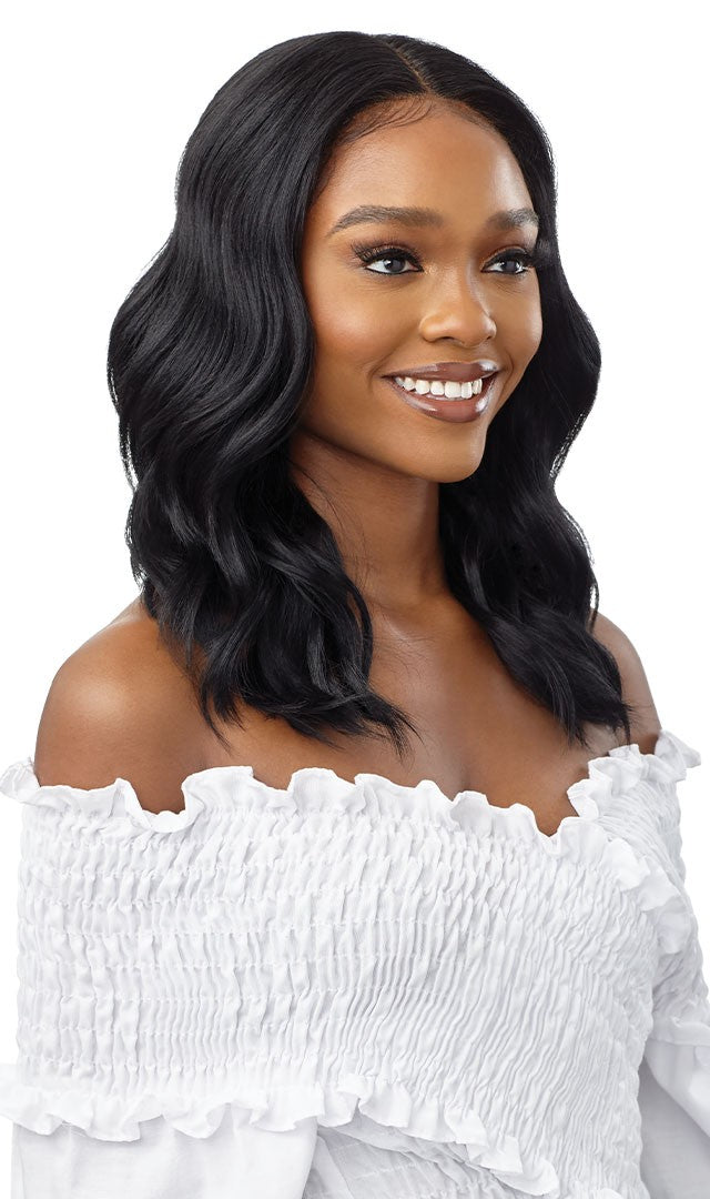 Outre Synthetic Pre-Plucked HD Transparent Lace Front Wig Every 14 - Elevate Styles