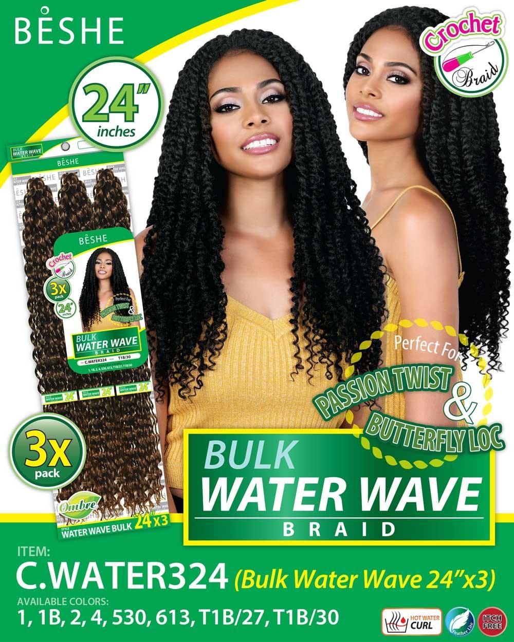 Beshe Bulk Water Wave Braid 24" 3x Pack C.WATER324 - Elevate Styles