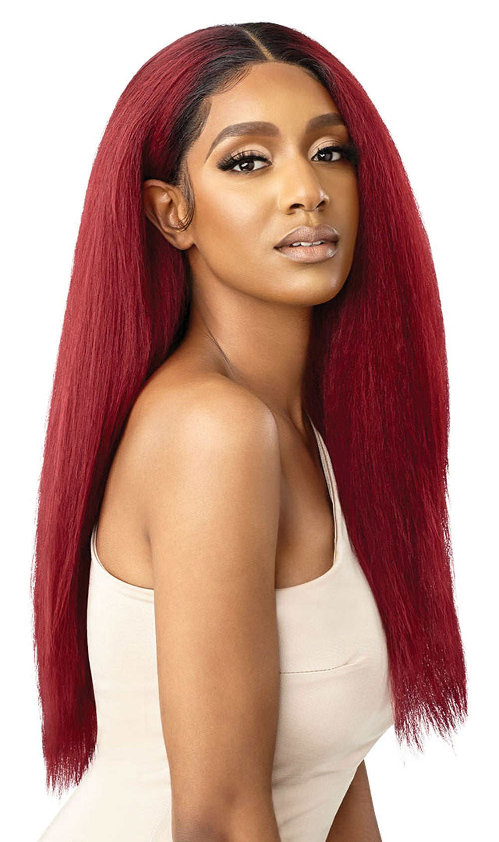 Outre Synthetic Melted Hairline Lace Front Wig Katiana - Elevate Styles