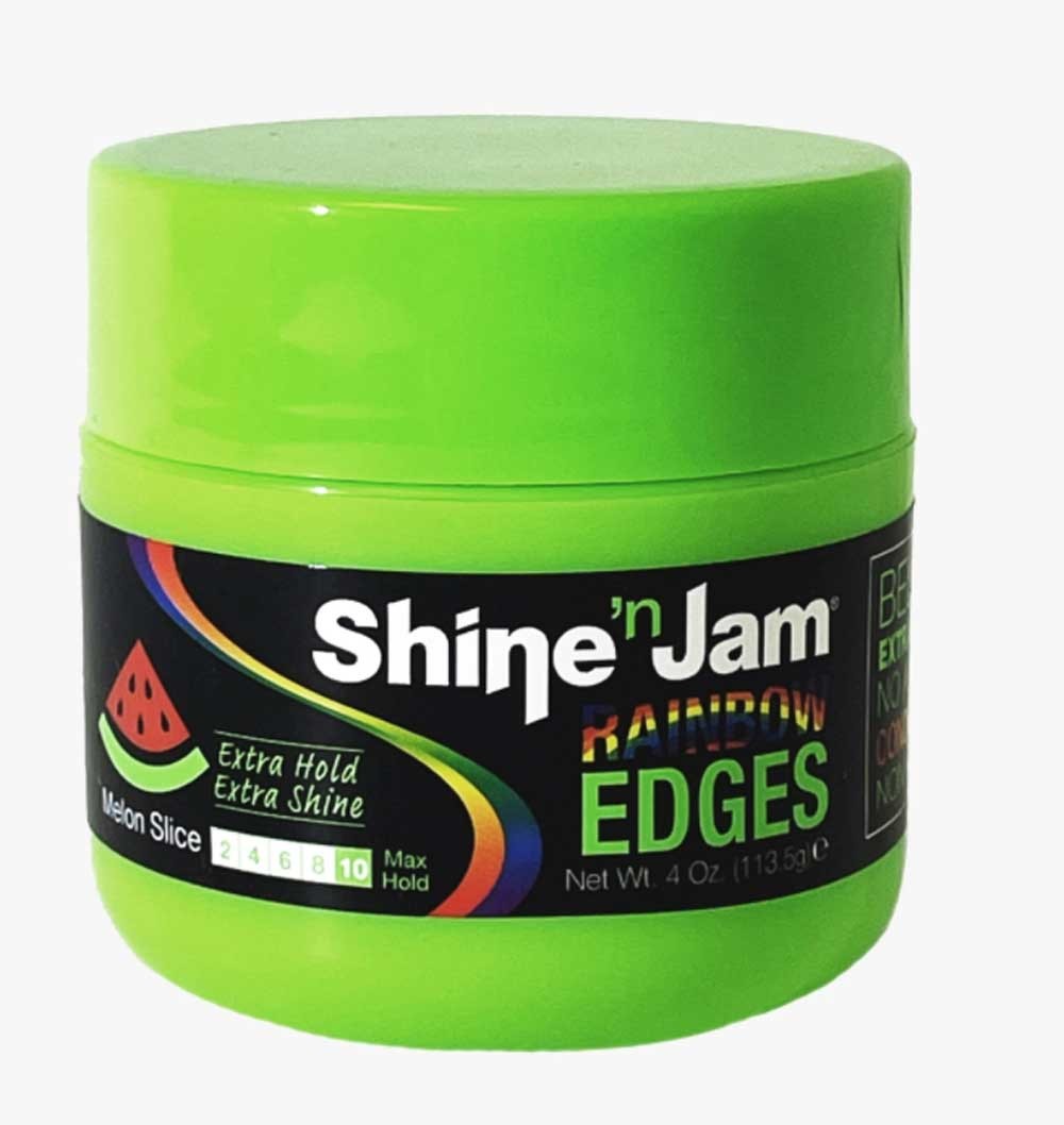 Shine N Jam Rainbow Edges Max Extra Hold and Shine Rainbow Colors 4 Oz - Elevate Styles