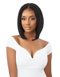 Thumbnail for Outre 4x4 Pre-Braided Lace Front Wig - Box Braid Bob 12