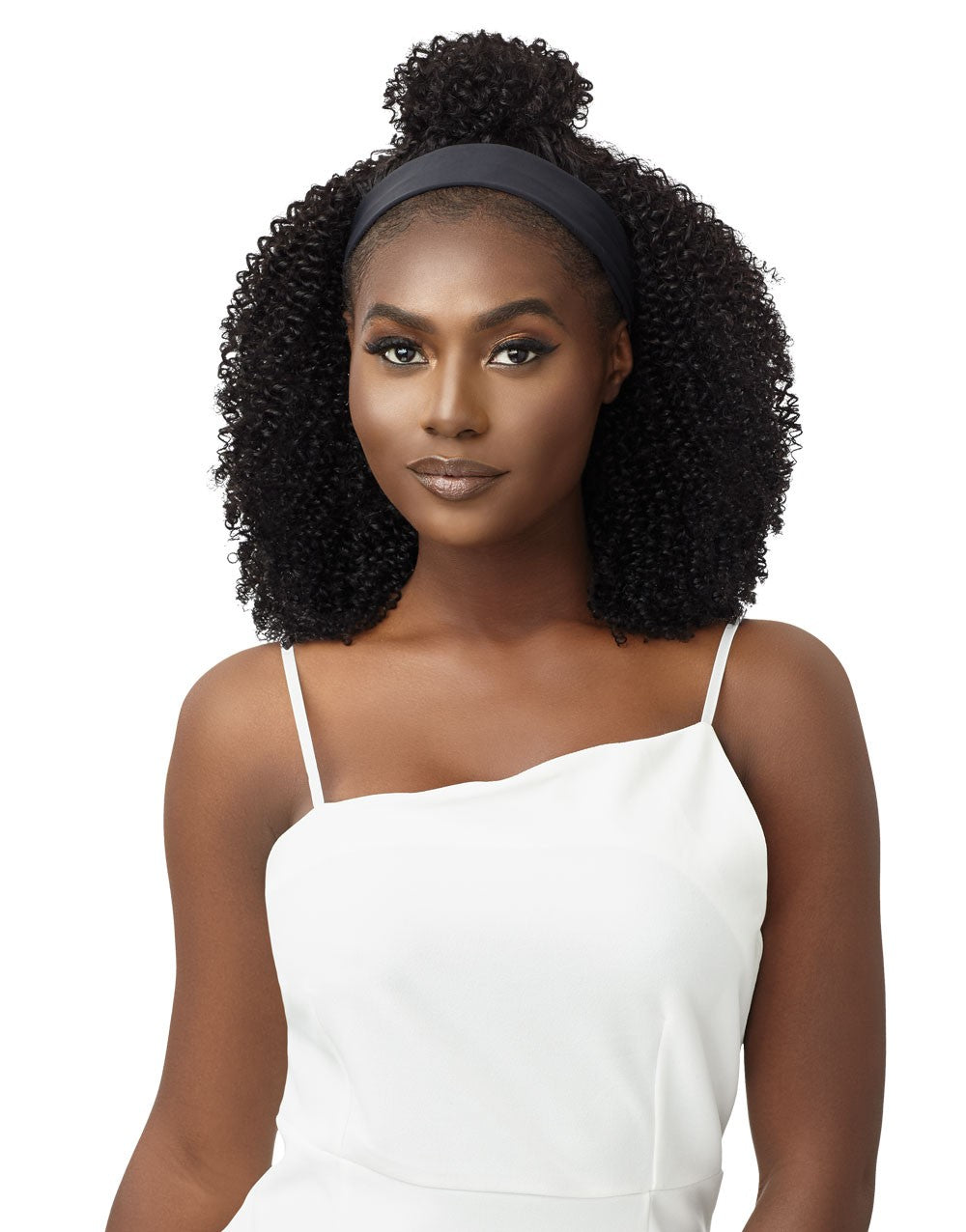 Outre 100% Unprocessed Human Hair Headband Wig Wet & Wavy HH - Kinky Coily 14" - Elevate Styles