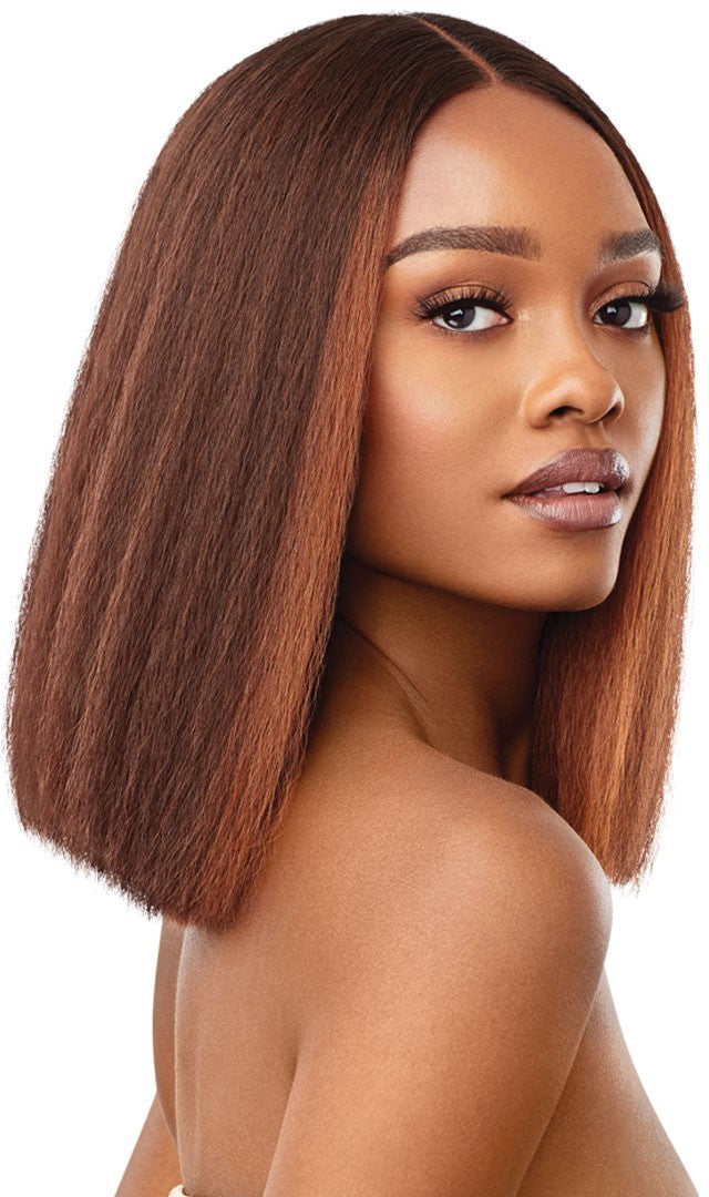 Outre Synthetic Pre-Plucked HD Transparent Lace Front Wig Annie Bob 12" - Elevate Styles