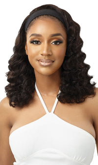 Thumbnail for Outre 100% Unprocessed Human Hair Headband Wig HH Body Curl 16