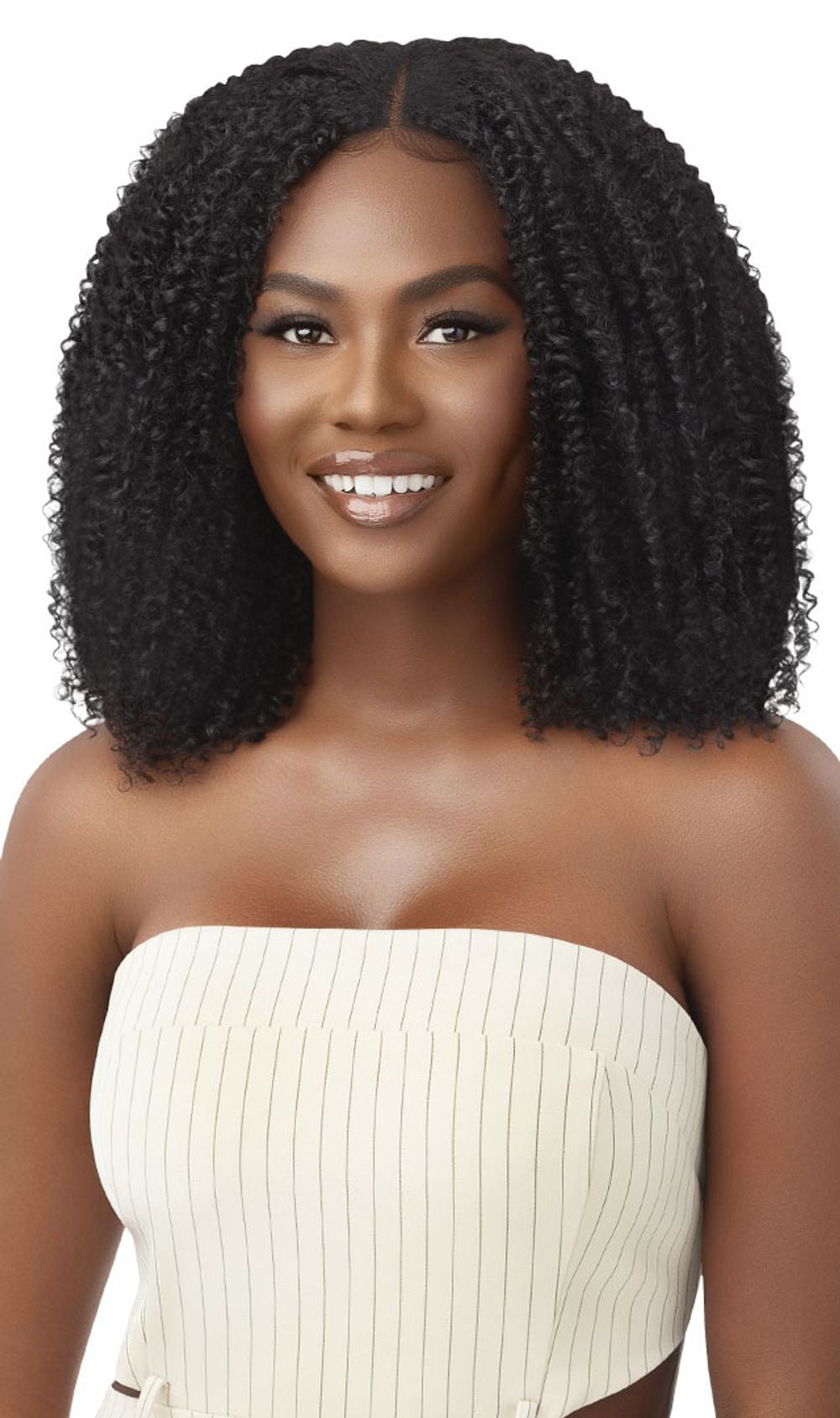 Outre Big Beautiful Hair Human Blend Leave Out U Part Wig Coily Fro 14" - Elevate Styles