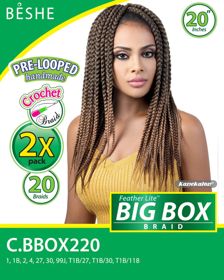 Beshe Crochet Braid Feather Lite 2x BIG BOX Braid C.BBOX220 - Elevate Styles