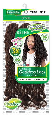 Thumbnail for Beshe Crochet Braid 3x Pack Goddess Locs 14