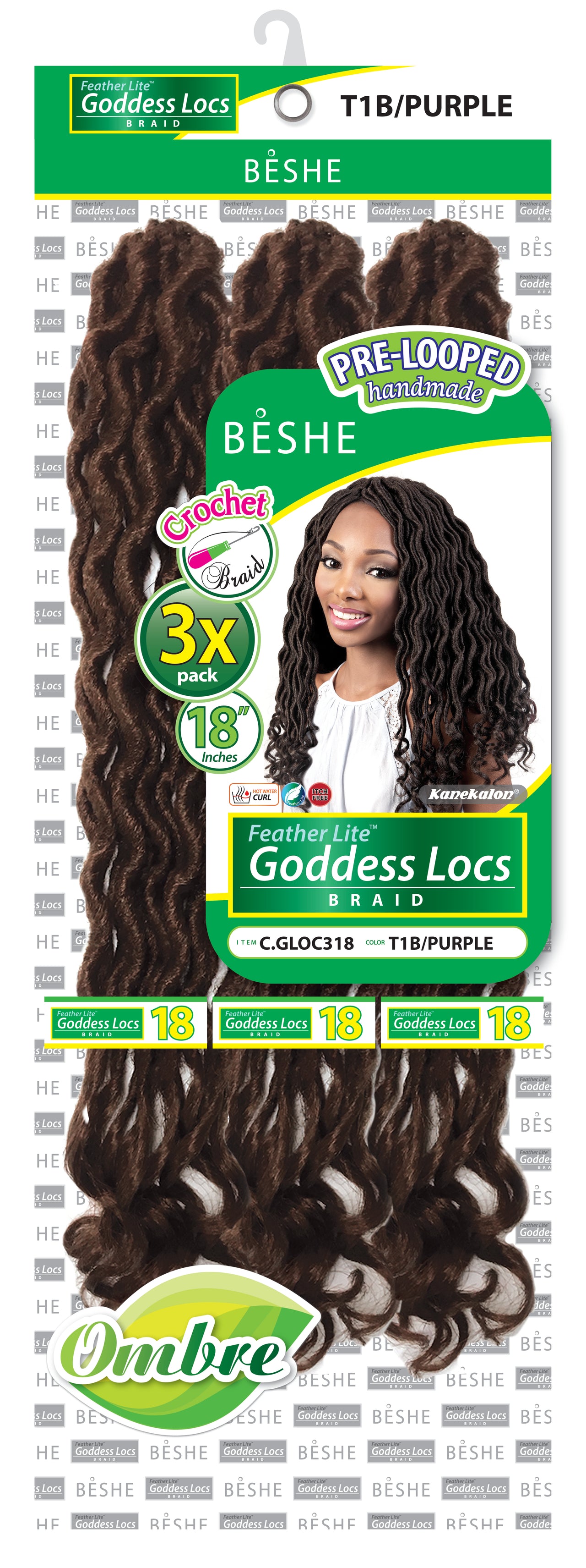 Beshe Crochet Braid 3X Pack Goddess Locs 18"C.GLOC318 - Elevate Styles