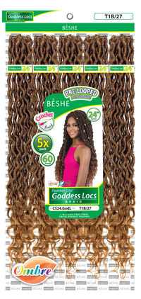 Thumbnail for Beshe Crochet Braid Pre-Looped 5x Pack Goddess Locs Braid C524.GODL - Elevate Styles