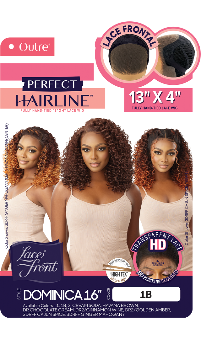 Outre Perfect Hairline 13"x 4"  HD Transparent Lace Front Wig Dominica 16" - Elevate Styles