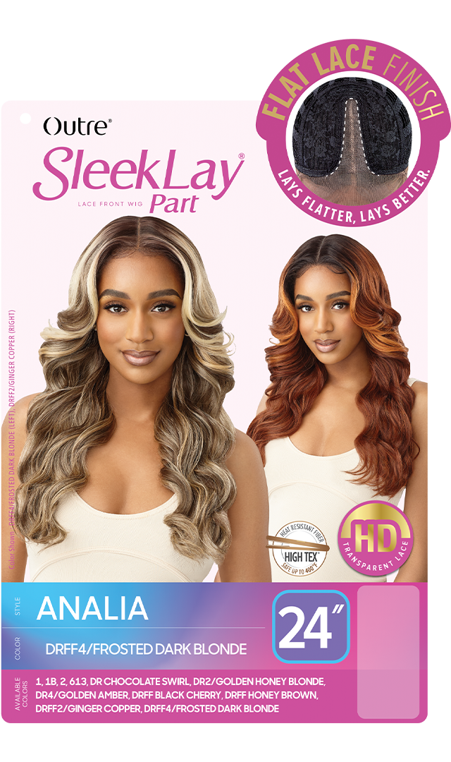 Outre Synthetic Sleek Lay Part HD Transparent Lace Front Wig Analia 24" - Elevate Styles