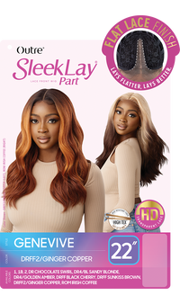 Thumbnail for Outre Synthetic Sleek Lay Part HD Transparent Lace Front Wig Genevive - Elevate Styles