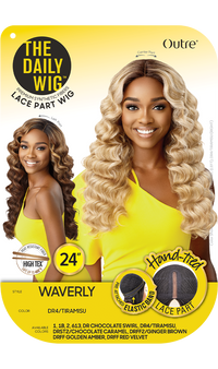 Thumbnail for Outre The Daily Wig Premium Synthetic Hand-Tied Lace Part Wig Waverly 24