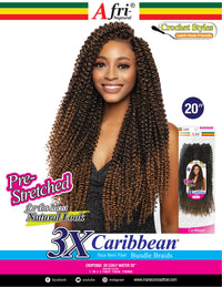 Thumbnail for Mane Concept Afri Naptural Caribbean Crochet Braid 3x Coily Water 20