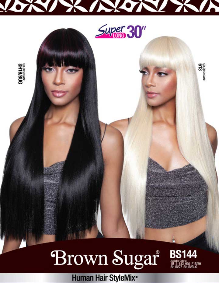 Mane Concept Brown Sugar Human Hair Mix Wig BS144 - Elevate Styles