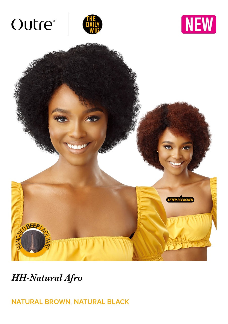 Outre The Daily Wig 100% Human Hair Lace Part Wig HH Natural Fro - Elevate Styles