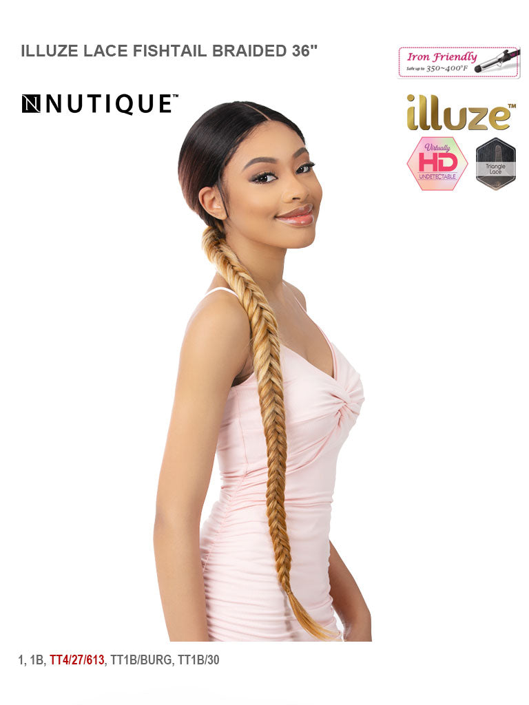 Illuze  HD Lace Front Wig Fishtail Braided 36" COMING SOON - Elevate Styles