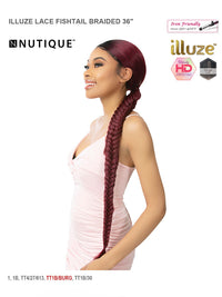 Thumbnail for Illuze  HD Lace Front Wig Fishtail Braided 36