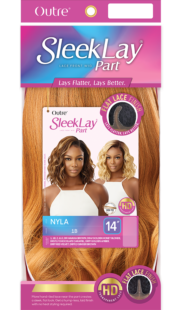 Outre Synthetic Sleek Lay Part HD Transparent Lace Front Wig Nyla 14" - Elevate Styles