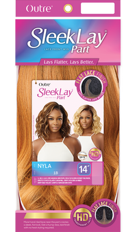 Thumbnail for Outre Synthetic Sleek Lay Part HD Transparent Lace Front Wig Nyla 14