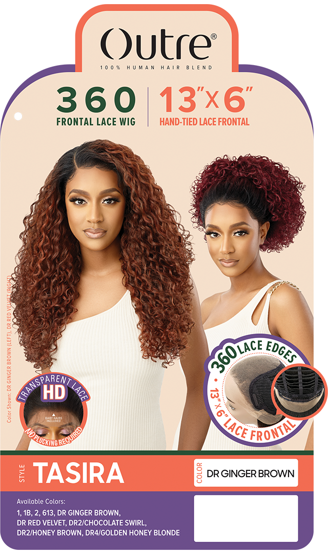 Outre 360 Frontal Lace 13"x 6" HD Transparent Lace Front Wig Tasira - Elevate Styles