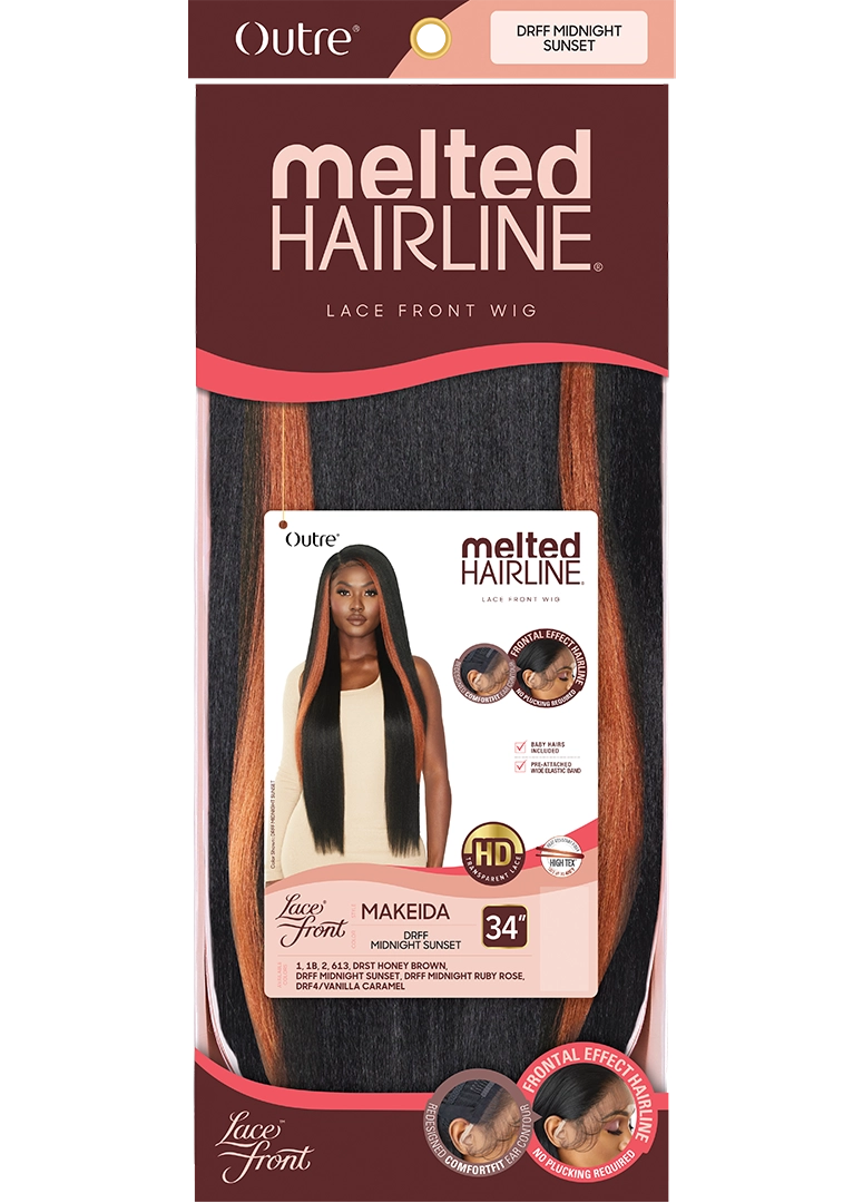 Outre HD Melted Hairline Lace Front Wig Makeida 34" - Elevate Styles