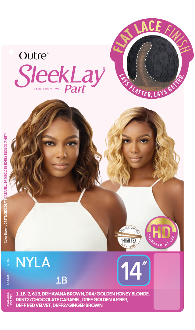 Outre Synthetic Sleek Lay Part HD Transparent Lace Front Wig Nyla 14" - Elevate Styles