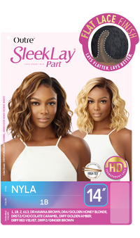 Thumbnail for Outre Synthetic Sleek Lay Part HD Transparent Lace Front Wig Nyla 14