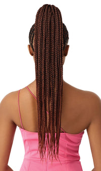 Thumbnail for Outre Premium Synthetic Pretty Quick Wrap Around Ponytail Medium Box Braid 26