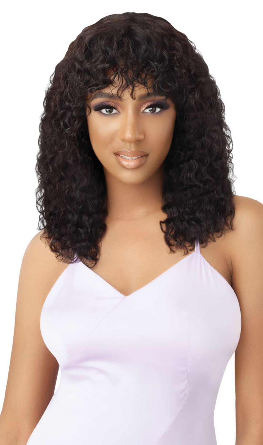 My Tresses Purple Label 7A Unprocessed Human Hair Full Cap Wig HH- Wet & Wavy Natural Curly 18" - Elevate Styles