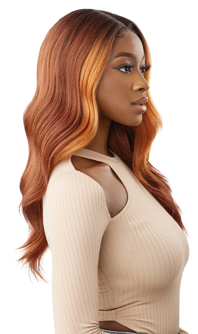 Outre Synthetic Sleek Lay Part HD Transparent Lace Front Wig Genevive - Elevate Styles