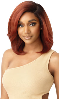 Thumbnail for Outre Synthetic Sleek Lay Part Deep C Lace HD Transparent Lace Front Wig Ara 14