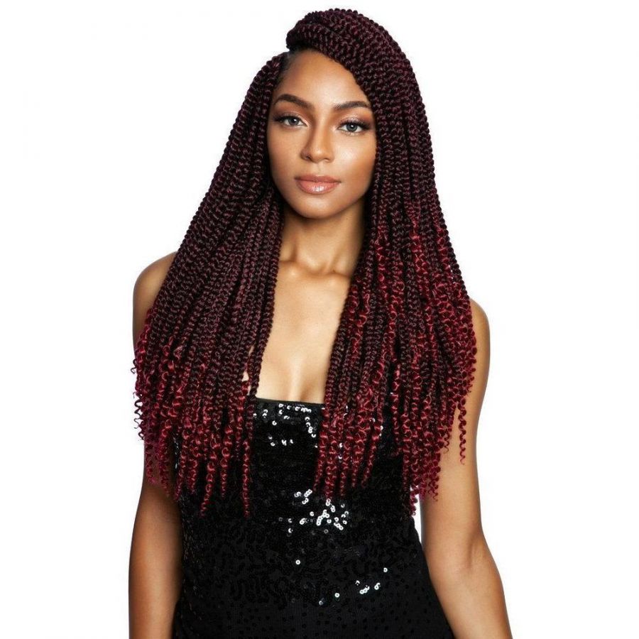 Mane Concept Afri Naptural Crochet Braid 3X Coily Ends Box Braid 18" BOX307 - Elevate Styles